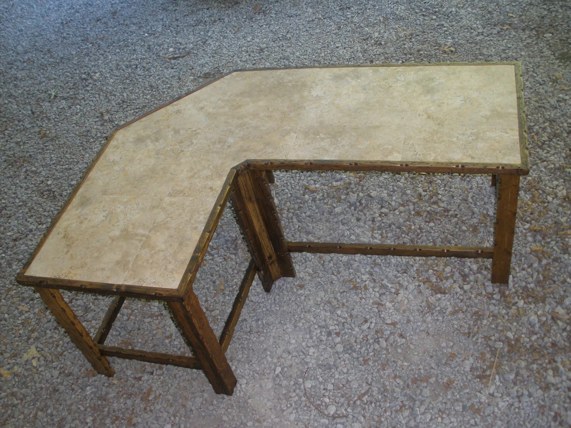 Handcrafted wood furniture